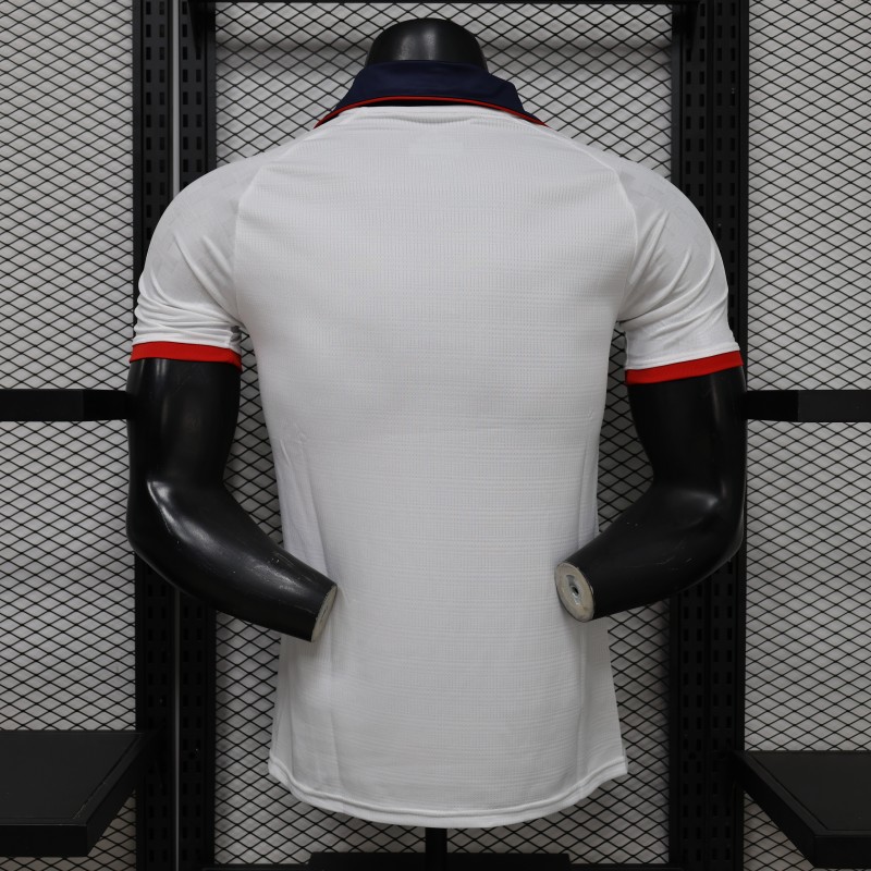 25/26 Player Version Cruz Azul White with Faint Grey Pattern Jersey