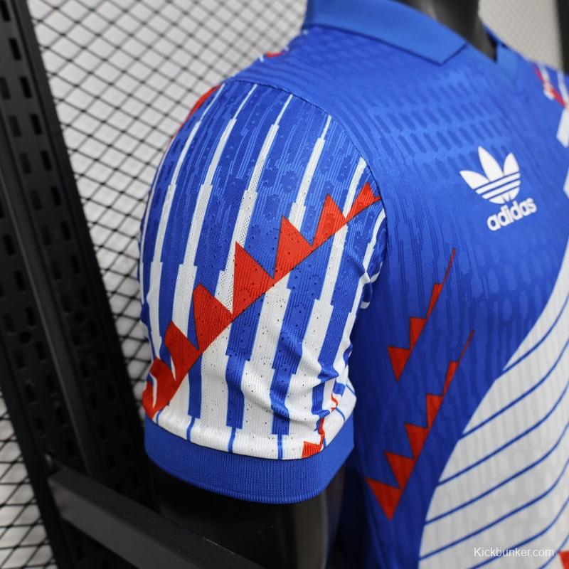 Player Version 2027 Japan Home Blue with Diagonal Graphic Jersey