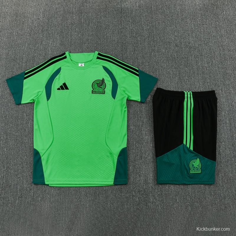 26/27 Mexico Green Short Sleeve+Soccer Shorts