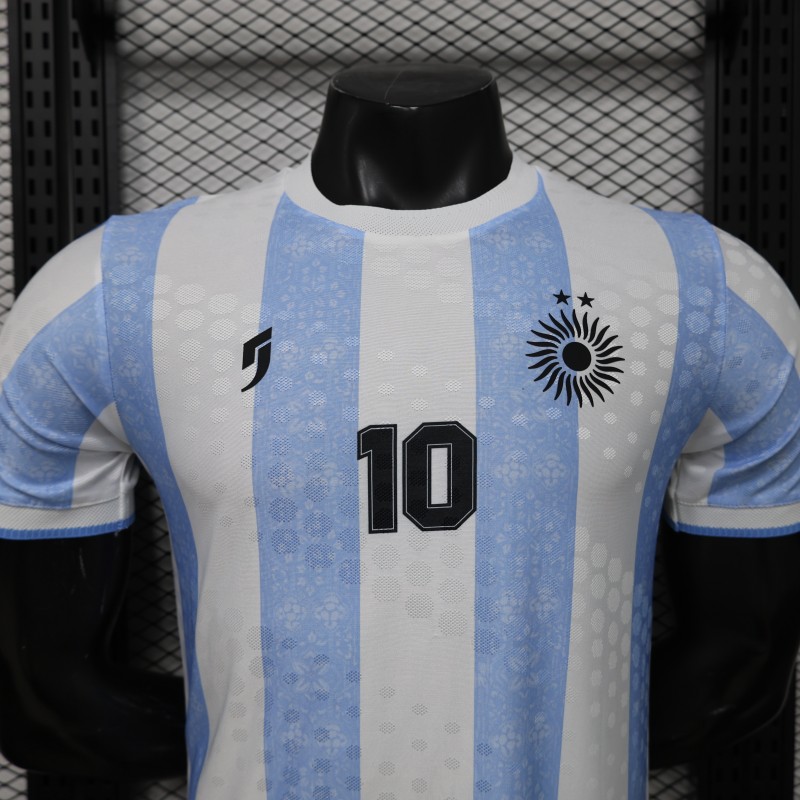 Player Version 2026 Argentina Home Light Blue & White Vertical Stripe Special Edition Jersey