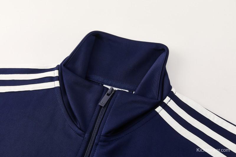 2026 Adidas Navy Blue Full Zipper Jacket + Long Pants