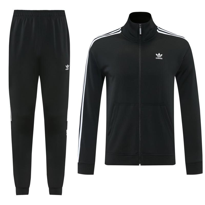 2026 Adidas Black Full Zipper Jacket + Long Pants