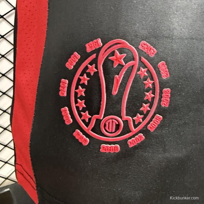 Player Version 25/26 Deportivo Toluca FC Black Jersey with Polo Collar