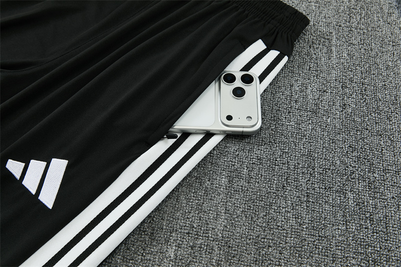 2026 Spain Black & White Half Zipper Jacket Tracksuit + Long Pants