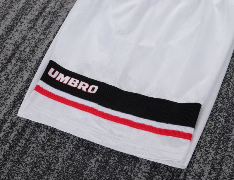 Retro Kids 98/99 Manchester United White Away Jersey