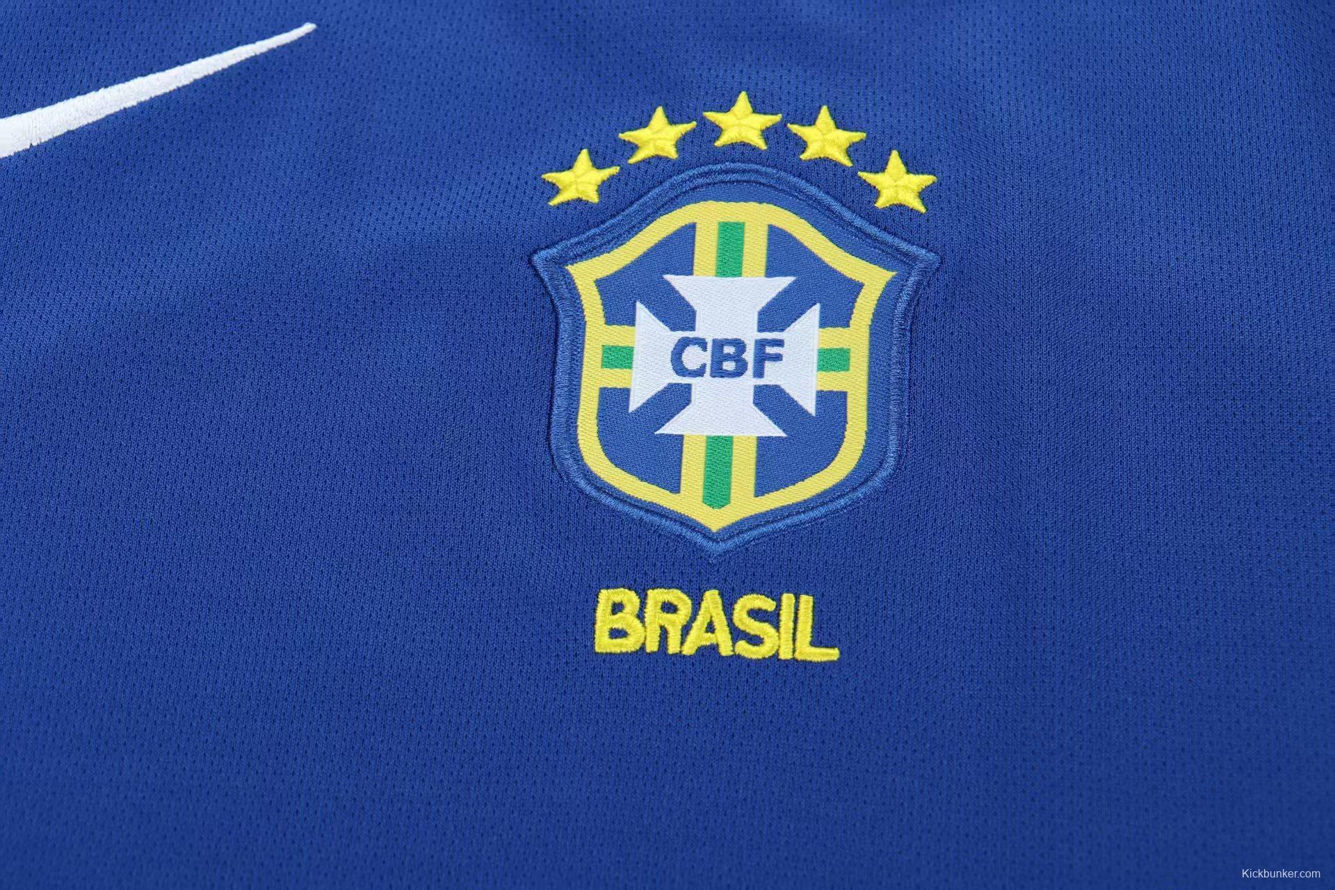 Retro 2004 Kids Brazil Away Jersey
