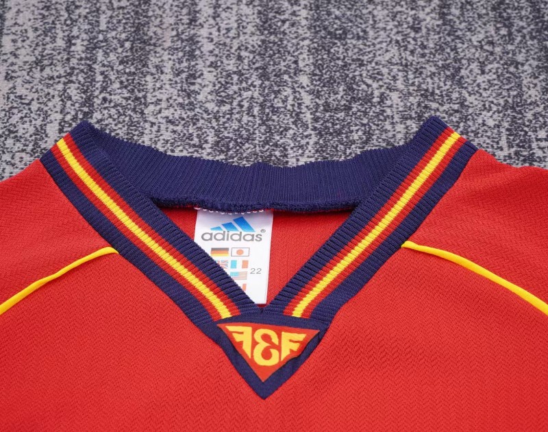 Retro Kids 1998 Spain Home Jersey