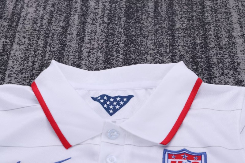 Retro 2014 Kids USA White Home Jersey