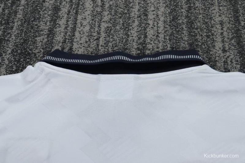 Retro 1990/92 Kids England White Home Jersey