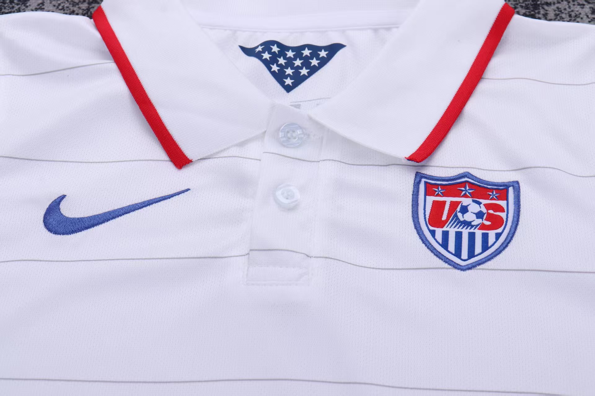 Retro 2014 Kids USA White Home Jersey