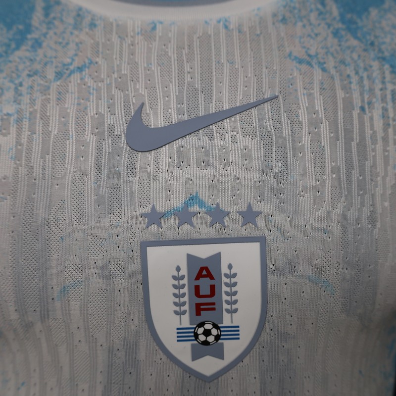Player Version 2026 Uruguay Away Special Edition White  Jersey