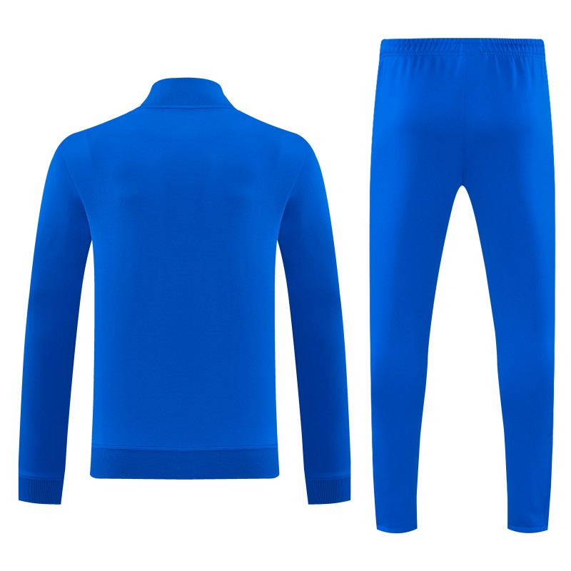 26/27 Real Madrid Blue Full Zipper Jacket Tracksuit + Long Pants