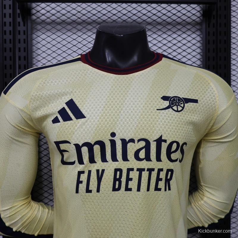 Player Version 26/27 Arsenal Yellow  Long Sleeve Jersey