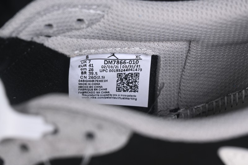 Nike Travis Scott Air Jordan 1 Low OG Retro Basketball Shoes with Reverse Swoosh Design - DM7866-010