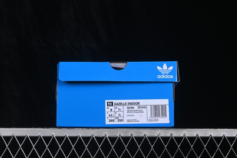 Adidas Originals Gazelle Indoor Retro Low-Top Skateboarding Shoes with Non-Slip Wear-Resistant Sole - JQ7084