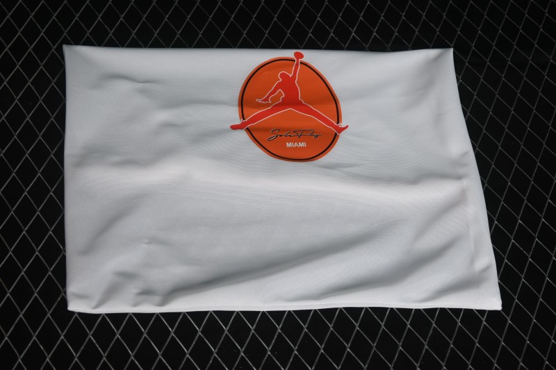 Nike Air Jordan 3 Retro "Miami" Solefly Collaboration White Green Orange Sneakers - IF4491-100