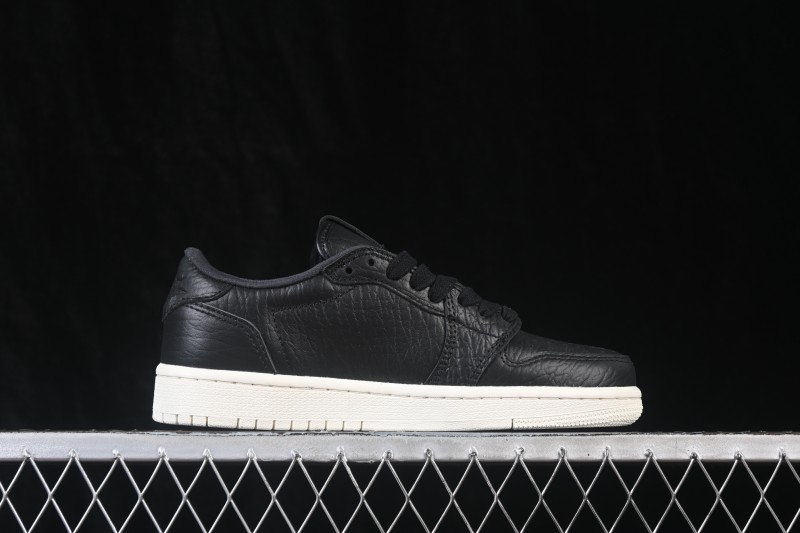 Nike Air Jordan 1 Low Black Sail Retro Basketball Shoes - 848775-005