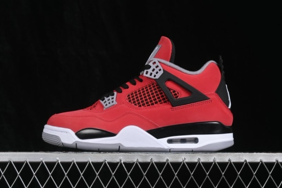 Nike Air Jordan 4 Retro Basketball Shoes in Bold Red - FQ8138-600