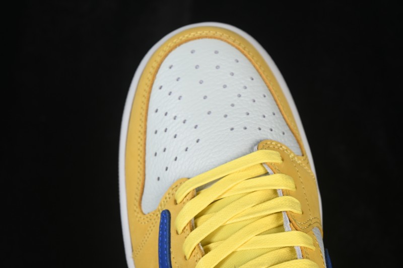 Nike Travis Scott x Air Jordan 1 Low Retro OG Sneakers with Reversed Swoosh Design - DZ4137-700