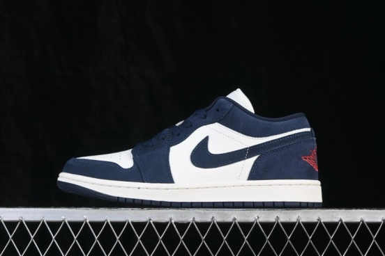 Nike Air Jordan 1 Low Retro Basketball Shoes with Classic Colorway and Cushioned Sole - IO7448-400