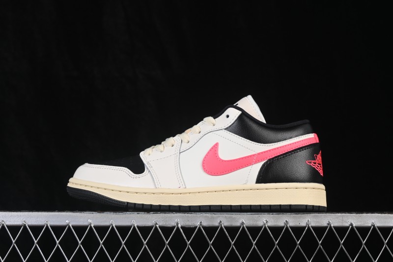 Nike Air Jordan 1 Low Retro Basketball Lifestyle Shoes with Classic Color Blocking - DC0774-107
