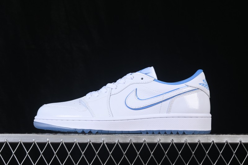 Nike Air Jordan 1 Low AJ1 Basketball Shoes with Patent Leather White and Blue Retro Style - DD9315-118