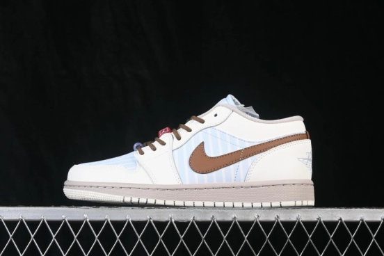 Nike Air Jordan 1 Low Retro Basketball Shoes with Classic Leather and Cushioned Sole - IR7553-422