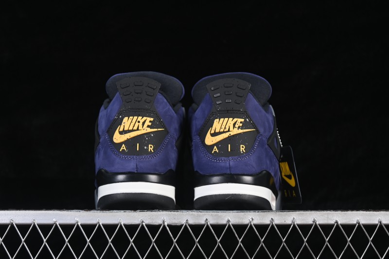 Jordan Air Jordan 4 Retro Lakers Sneakers with Premium Leather Upper - FV5029-500