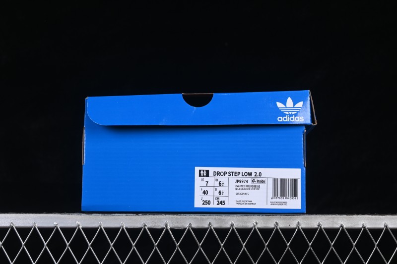Adidas Originals Drop Step Low 2.0 Basketball-Inspired Campus Casual Skateboarding Shoes - JP9974