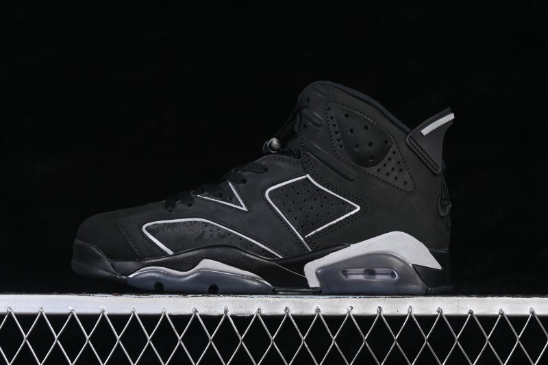 Nike Air Jordan 6 Retro Running Shoes with Premium Suede Upper and 3M Reflective Accents - IR2266-010