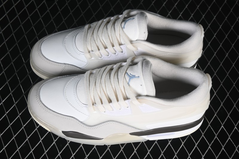 Nike Air Jordan 4 Remastered Retro Sneakers with Mixed Textile, Leather and Suede Upper - IB8857-141