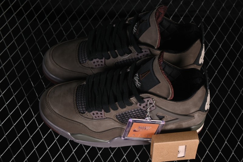 A Ma Maniere x Nike Air Jordan 4 Retro 'Dark Mocha' Premium Lifestyle Sneakers - IF3102-200