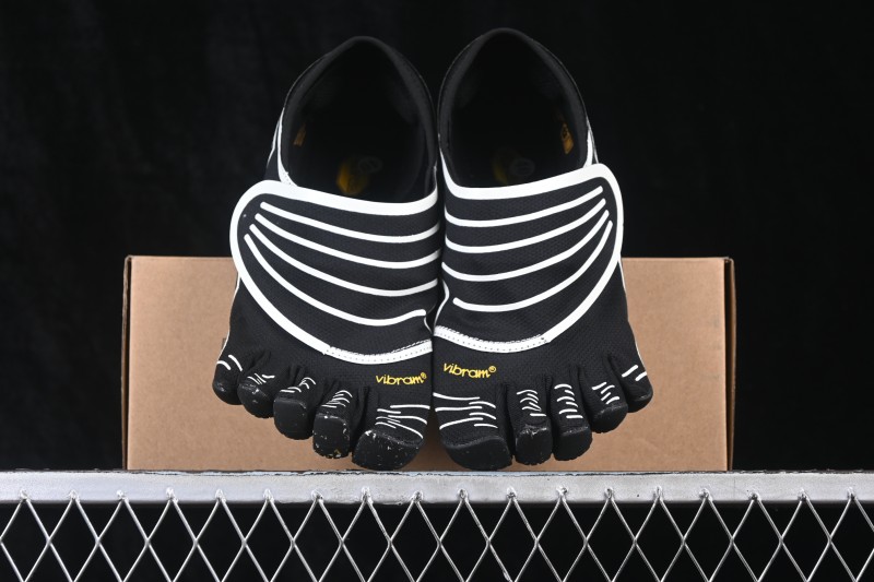 Vibram GroundSplay Barefoot Training Squat Support Quick-Dry Five-Toe Shoes - 26M8802 Black Ivory