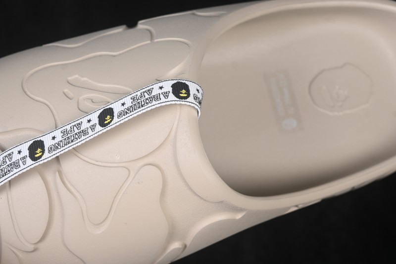 Bape EVA One-Piece Casual Comfort Slippers in Fog Grey - M323911