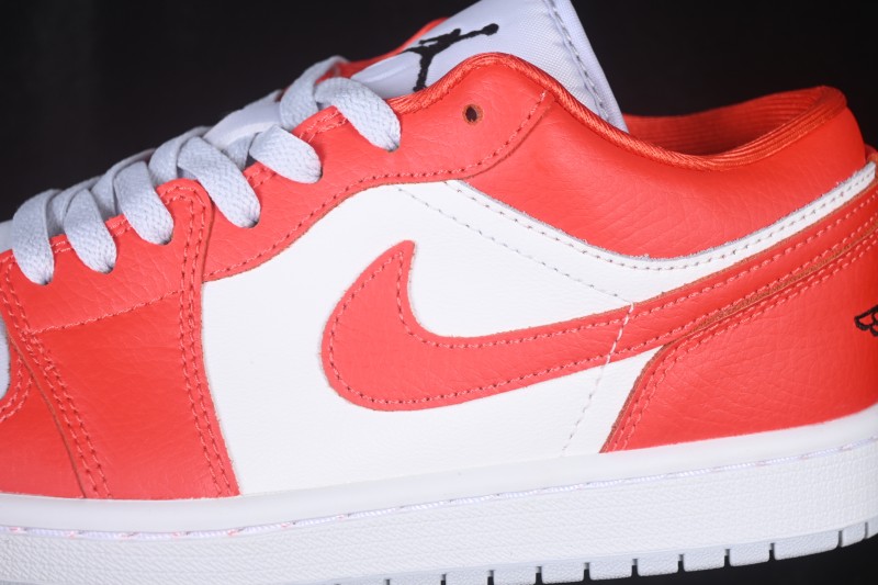 Nike Air Jordan 1 Low Retro Basketball Shoes with Classic Red and White Colorway - II9813-600