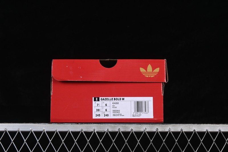 Adidas Originals Gazelle Bold Retro Skateboarding Shoes with Thick Sole and Anti-Slip Low-Top Design - KJ4293