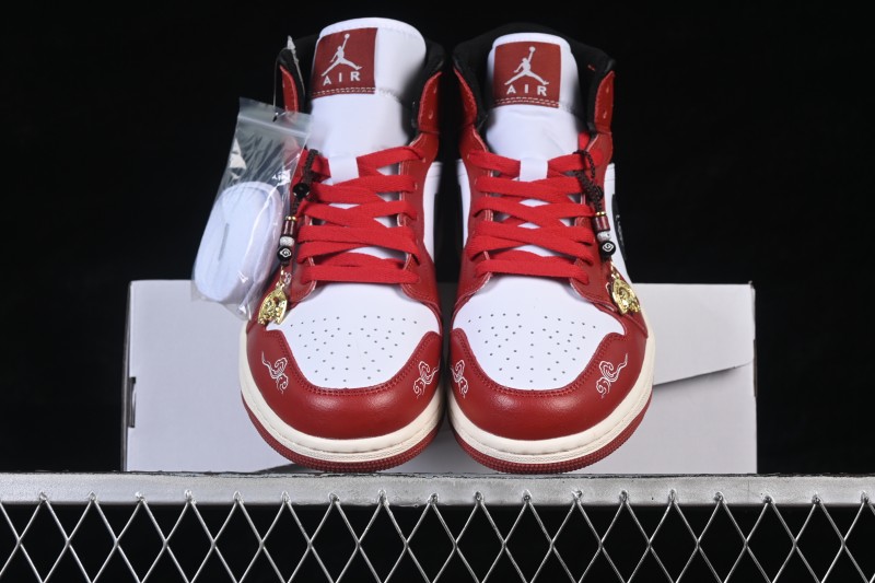 Nike Air Jordan 1 Mid Chinese New Year Year of the Horse Limited Edition Mid-Top Casual Sneakers - DQ8426-105