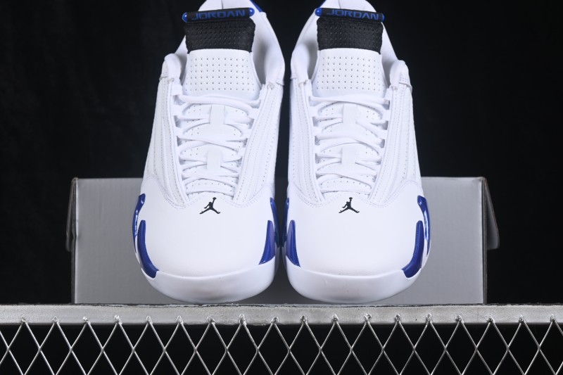 Nike Air Jordan 14 Retro Basketball Shoes with Full-Grain Suede Upper - 487471-104