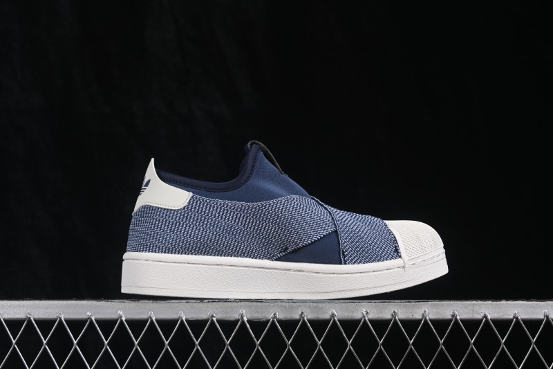 Adidas Originals Superstar Shell-Toe Lace-Up Casual Skate Shoes - KZ7554