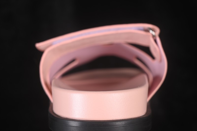 Hermes Chypre Flat Slide Sandals with Toe Loop - AJE5