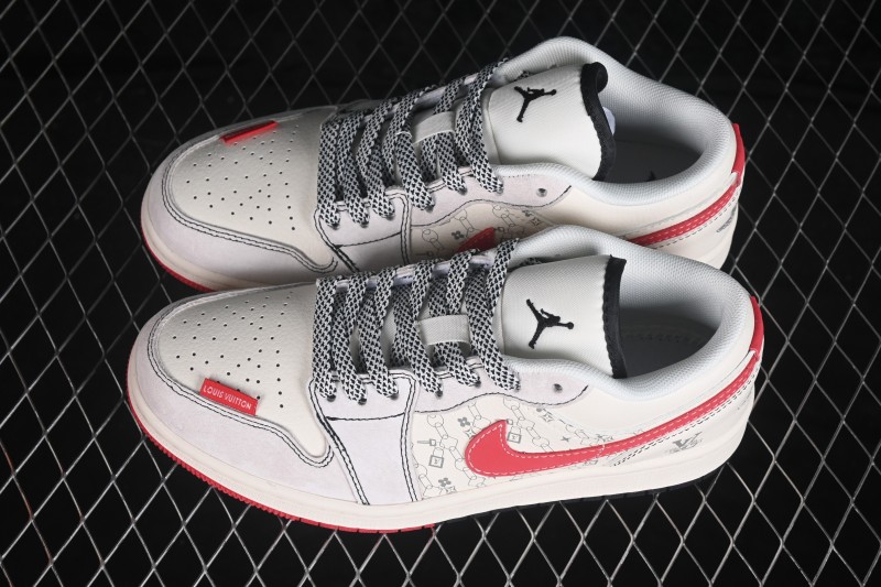 Nike Air Jordan 1 Low OG SP AJ1 Collaboration Low-Top Casual Lifestyle Sneakers - CW6688-115