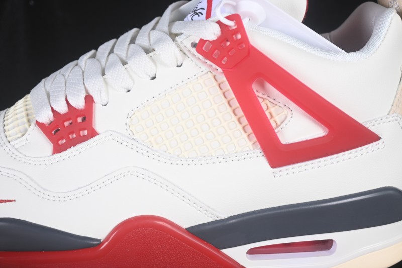 Nike Nigel Sylvester x Air Jordan 4 Retro Running Shoes with Brick-Inspired Design - IQ8055-100