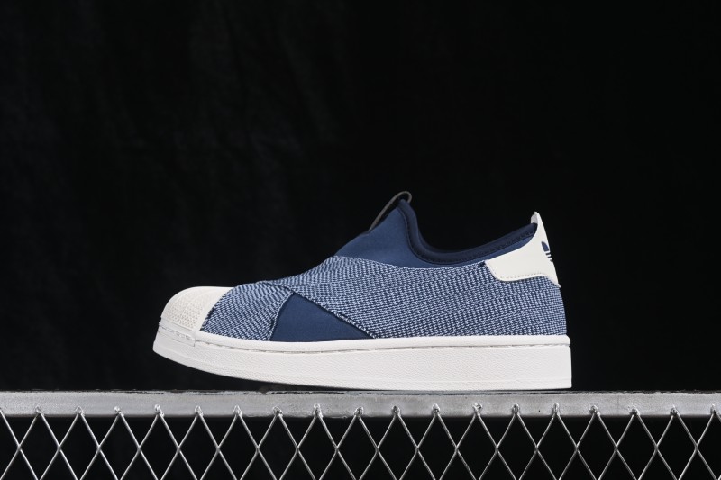 Adidas Originals Superstar Shell-Toe Lace-Up Casual Skate Shoes - KZ7554