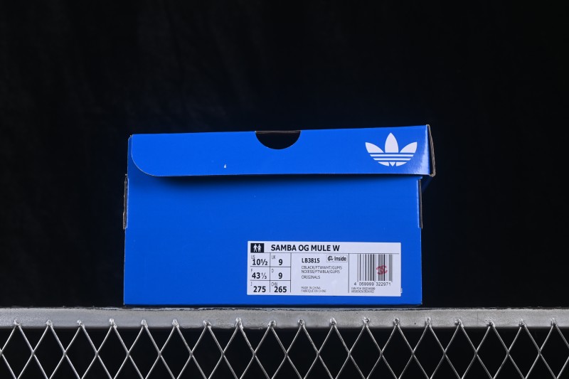 Adidas Samba OG Casual Half-Slip-On Sneakers in Premium Leather - LB3815