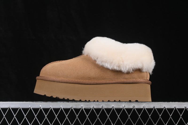 UGG Tazzelle H Tazzelle Water-Resistant Suede Winter Ankle Snow Boot with Fur Lining and Platform Sole - 1143791