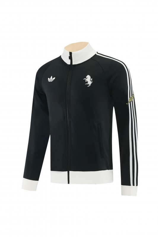 26/27 Juventus  Black Full Zipper Jacket Tracksuit + Long Pants