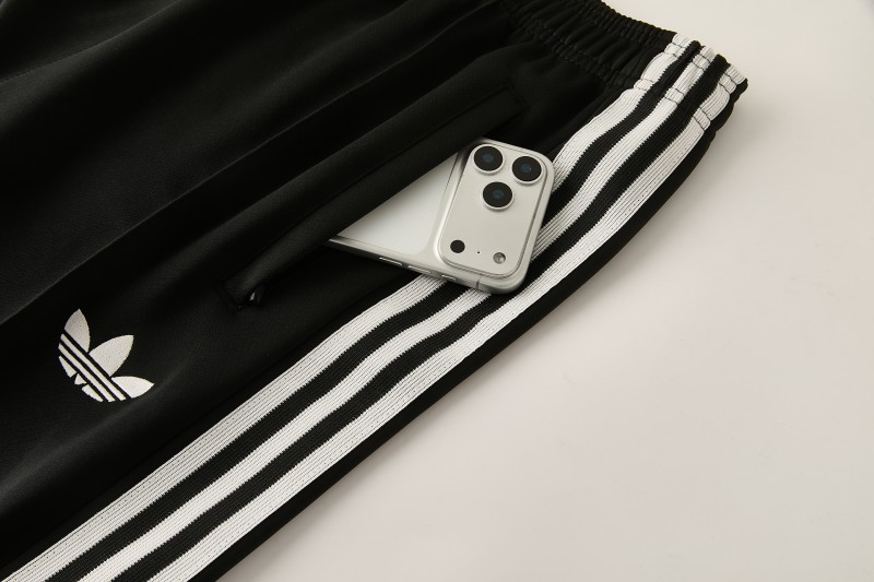 26/27 Juventus  Black Full Zipper Jacket Tracksuit + Long Pants