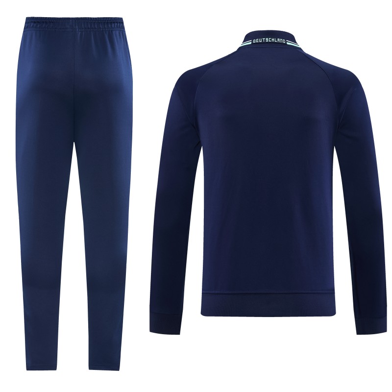 26/27 Germany  Navy Blue Full Zipper Jacket + Long Pants