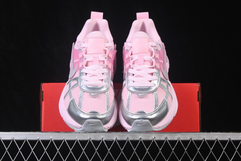 Nike V2K Run Retro Low-Top Running Shoes with Cushioning and Anti-Slip - FD0736-107