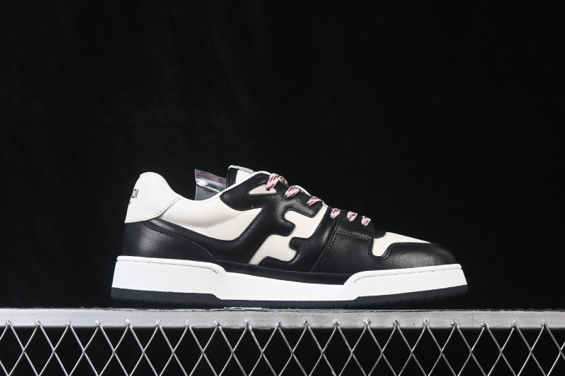 Fendi Match Round Toe Thick Sole Low-Top Casual Sneakers - AHH2F1FHS